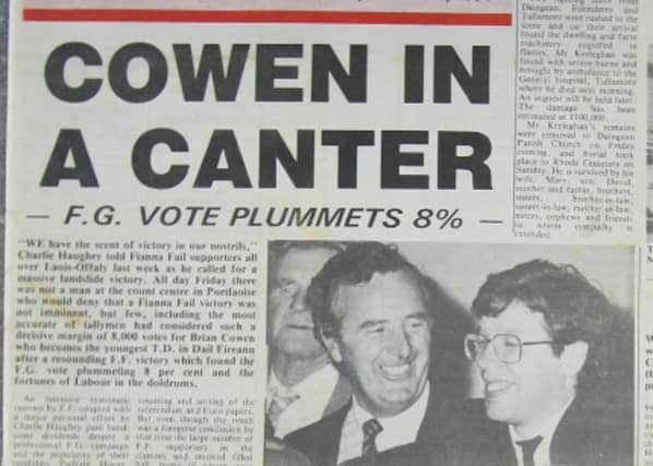 THROWBACK THURSDAY: The very first Offaly Express front page from 1984