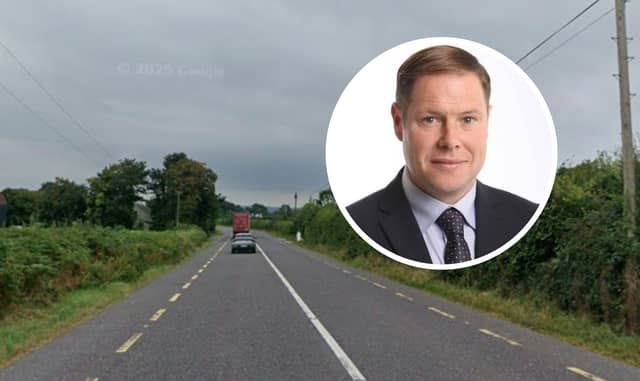 Section of the N62 in Tipperary via Google Maps || inset: Cllr Shane Lee