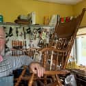 Tom Roche is his workshop in Rhode