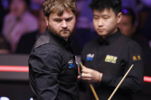At the end of the opening session he had a wafer thin 5-4 lead over Highfield, who has never won a match in the main draw but soon found himself level-pegging with the world number four.