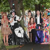 Louis Walsh and Doreann Garrihy with students from secondary schools across ireland pictured when details were announced of  the Bank of Ireland Junk Kouture 2019 Competition.   Picture Brian McEvoy