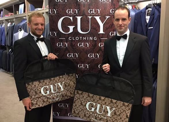 Conor Sheridan and John Allen get suited and booted at Guy Clothing, Tullamore