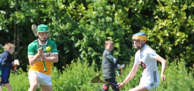 Fiachra Carrol, Offaly and Eoghan Lyons, Kildare. Picture Ger Rogers