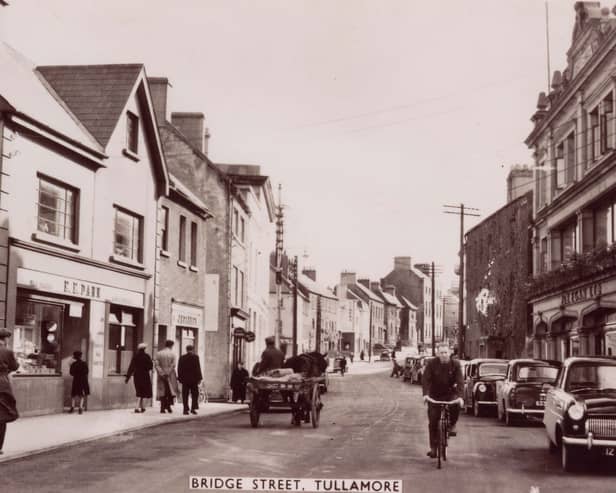 Bridge St in Tullamore in the 1950s
