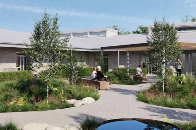 An architect's drawing of the proposed Midlands Hospice, which will be based in Tullamore.