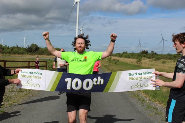 Paddy Carlyle completes his 100th parkrun