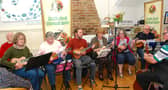 The ukulele group of Annette Williams, Marie O Connor , Fionán Stapleton, Mary Curtin Delaney, Pauline King and Billy Costello. Photos: PJ Wright