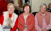 ​Joan Sheedy, Ann Searson and Pauline Quinlan enjoying the fun at Age Friendly Roscrea’s May Rambling House event marking Bealtaine. Photos: PJ Wright