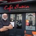 Abdul outside Cafe India in Tullamore