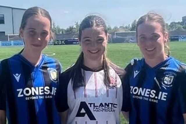 Isabel Mooney, Leah Stack and Emma Mooney.