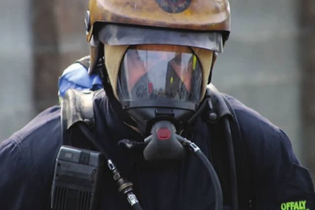 An Offaly Fire Service member