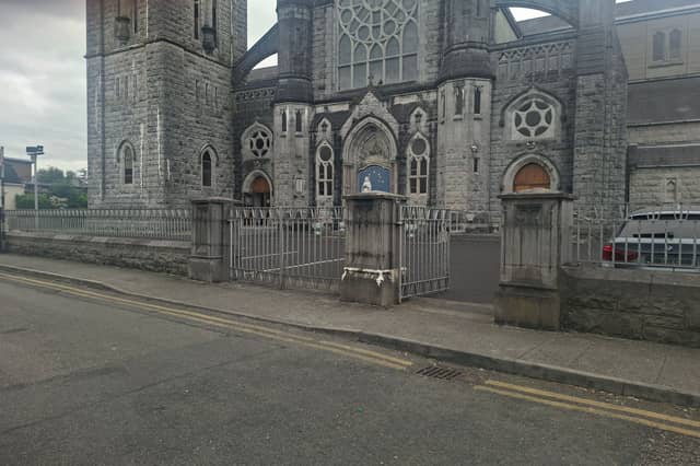The railings at the Church of the Assumption, Tullamore pictured on Thursday afternoon.