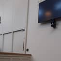 Man was appearing in court by video link when other man made recording