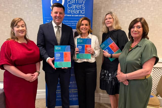 John Clendennen TD with representatives from Family Carers Ireland