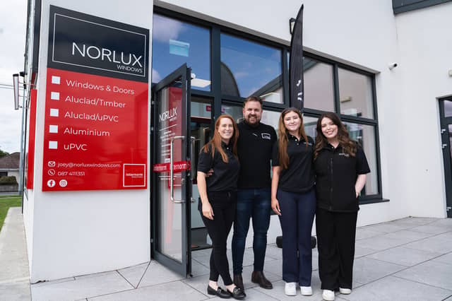 The Norlux Windows team: (L-R) Elisha Feeney, Joey Feeney, Saoirse Feeney and Sabrina Claffey