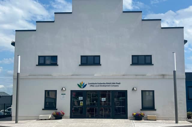 The facade of Fiesta Hall.