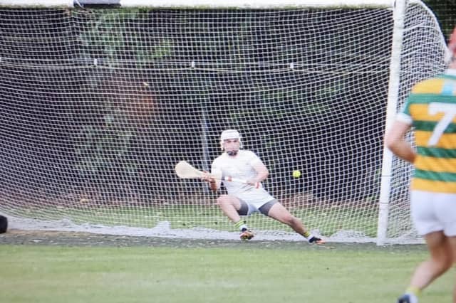 Belmonts David Nally goal gave Ballinanere net minder Mark Troy little chance.