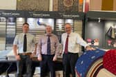 The team at Tullamore Carpets Left to right: Anthony Nutt (Sales), Dave McGrath (Manager), Michael O'Rourke (Sales)