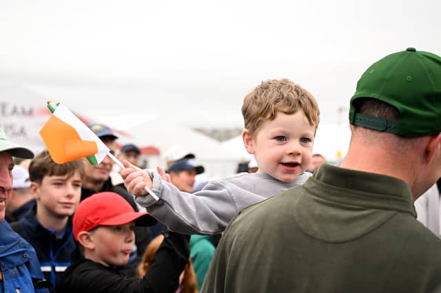 Stuart Grehan with his son Kai in Lahinch