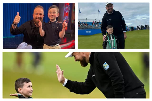 Toy Show star Declan Ryan joins Shane Lowry at the Amgen Irish Open