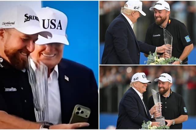 Shane Lowry with Donald Trump.