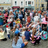 There was great entertainment for the children at the first Castle Street Music Festival in Roscrea. Photo: PJ Wright 