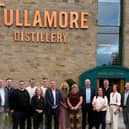 Taoiseach Michael Martin and Deputy Tony McCormack at the Tullamore D.E.W. distillery