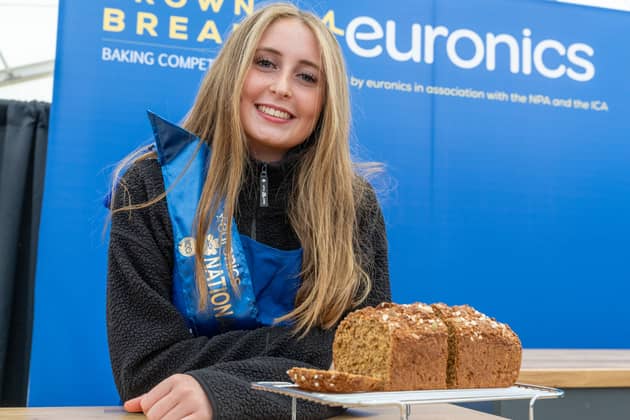 Junior brown breads winner, Cara Wall from Dublin at Ploughing 2026 in Screggan, Tullamore, Thursday 17th September 2026.
Photo: Alf Harvey.