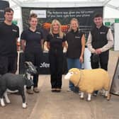 Finlay Russel, Emma Holman, Bridget Lewis, Marielle Hvide and John Maher of Nofence at the National Ploughing Championship in Screggan,