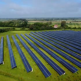 A view of a Solar Farm.
