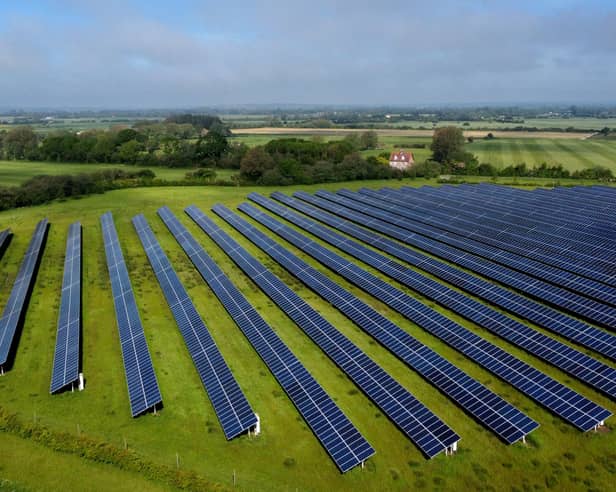 A view of a Solar Farm.