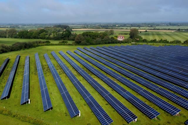A view of a Solar Farm.