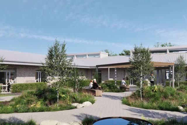 An image showing the proposed Midlands Hospice in Tullamore.