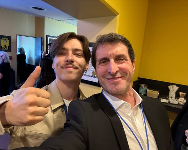  Kane Shortt with Billy Ray from the Hunger Games at the Healdsburg Short Film Festival