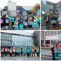 PICTURES: Workers turn out in force for public sector strike in Offaly