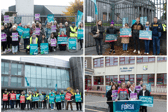 A selection of photos from the public sector strike in Tullamore