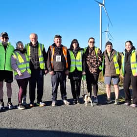 Volunteers- Martin (far L) & Terry (2nd from R)