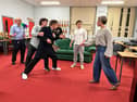 TADS actors in rehearsal for Lady Windermere’s Fan that will be on stage in Esker Arts 11-14 November
