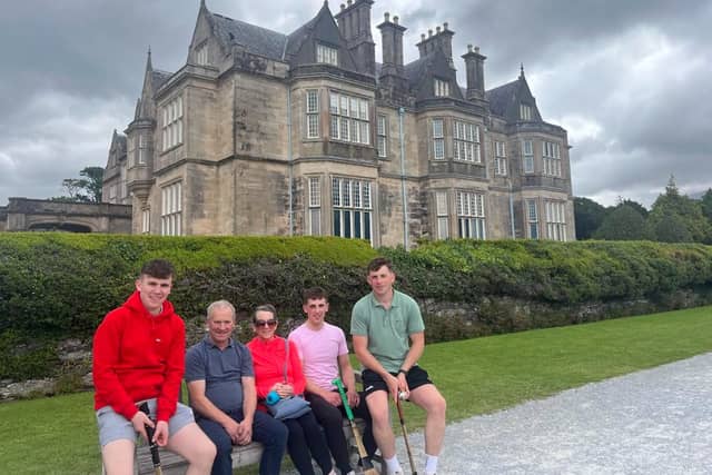 The O'Neill brothers Mark, Paul and Eoin pictured with their parents, Michael and the late Margaret