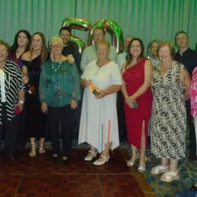 The Guinan family who attended Killoughey Badminton Club's 50th anniversary celebrations