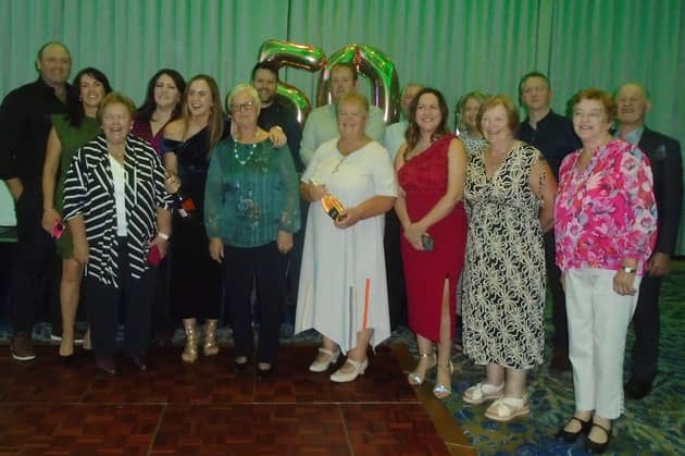 The Guinan family who attended Killoughey Badminton Club's 50th anniversary celebrations