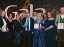 Brenda Kinahan from Mulrooney’s Gala, Birr with the wider Mulrooney’s Group as Sean Mulrooney won the Special Merit Award. Pictured (l. to r.): Gwen Culbert, Aoife Finn (Gala Retail), Rita Mulrooney, Brenda Kinahan, Sean Mulrooney, Shane Mulrooney, Carmel Murphy, Paula Mulrooney, Ciara Collins (Gala Retail) and Shane Carroll.