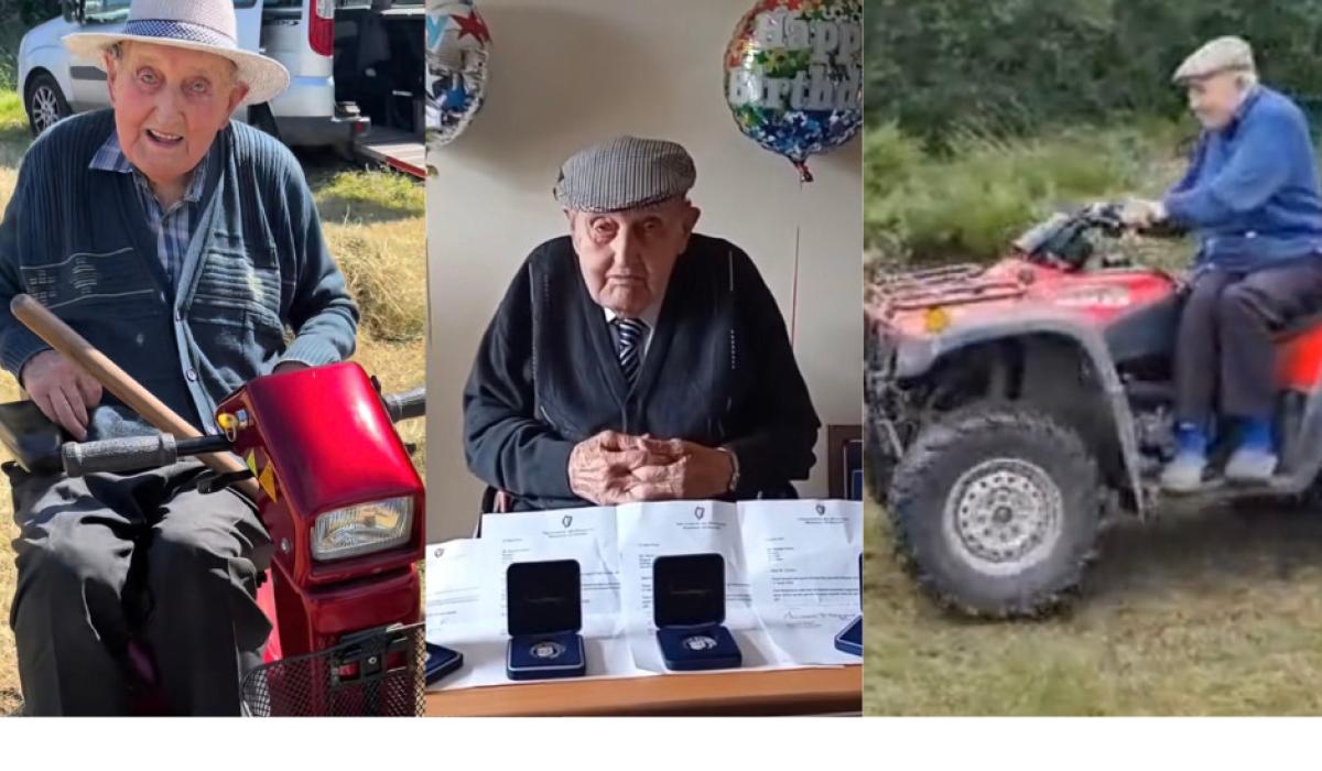 'A mighty man' - Grandson shares life of Offaly and Ireland's oldest man on TikTok