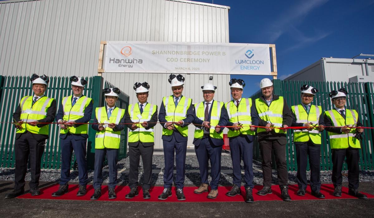 Ireland's first hybridised grid-stabilisation system opened by Taoiseach in Offaly
