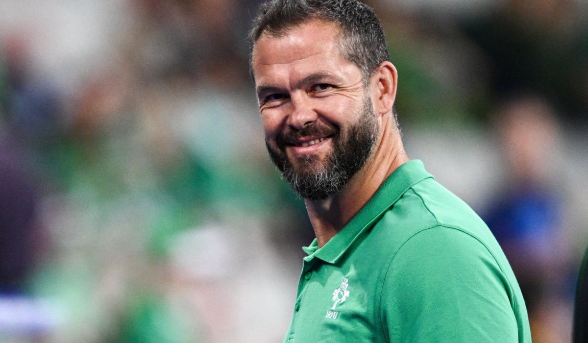 Irish rugby head coach, Andy Farrell, says Boks win is "the next step