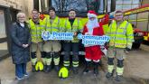 Santa visits Roscrea's schools with local Firemen