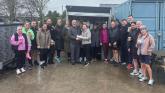 Members of Midland Boxercise group present funds to Offaly Hospice
