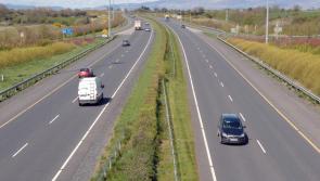 Vehicle on fire on busy Offaly commuter route