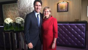 Mairead McGuinness welcomes Canadian Prime Minister to European Parliament 