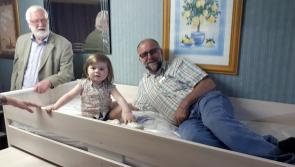 Offaly Express competition winner meets her new bed thanks to Oisin O'Sullivan